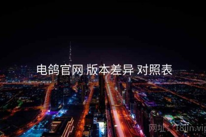 电鸽官网 版本差异 对照表