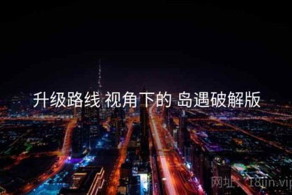 升级路线 视角下的 岛遇破解版