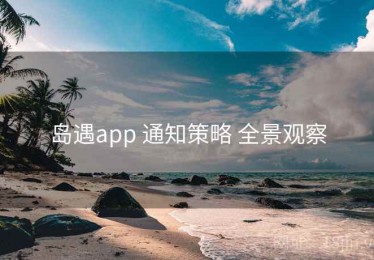 岛遇app 通知策略 全景观察