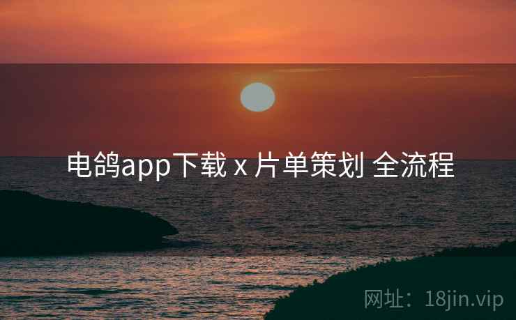 电鸽app下载 x 片单策划 全流程